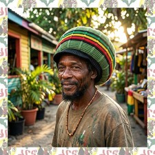Knitted Rasta Hat Tam [drs /