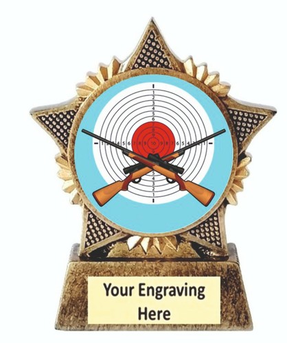 Shooting trophy star award - shooting,