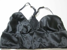 Victoria Secret Bra Size S Black Wireless Unlined Racerback Adjustable Lace