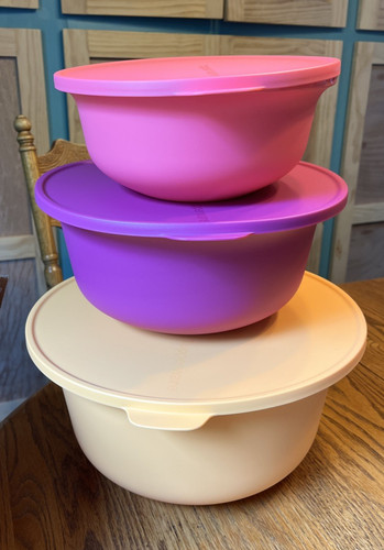 Tupperware aloha mixing bowls - aloha,