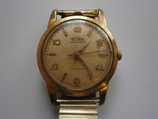 Vintage gents wristwatch TECHNOS automatic watch spares or repair ETA 2451 swiss