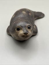 Vtg 1980s Poole Pottery Stoneware Seal Pup Made For World Wildlife Fund WWF, VGC