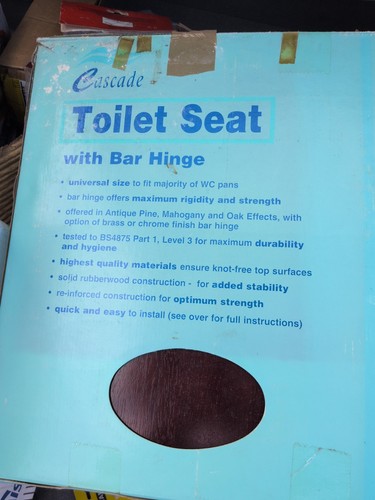 Cascade toilet seat mahogany - toilet,