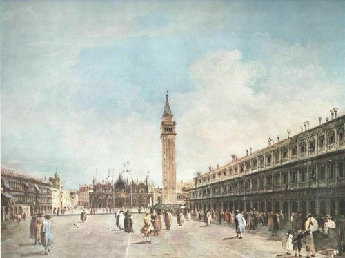 1960 art print - 1960, "piazza