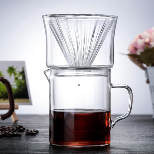1pc 400ml glass coffee dripper - 400ml,