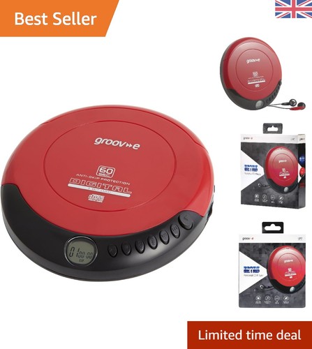 Red retro compact player - retro, cd