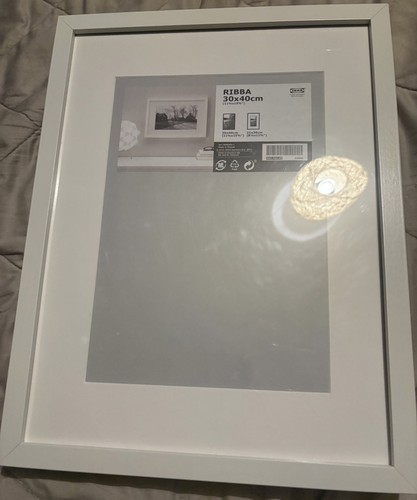 Ikea ribba white picture frame - white,
