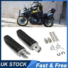 Front Footrests Foot Pegs For Suzuki V-Strom DL 650 GSX 1250 1300 GSR 600 SV650