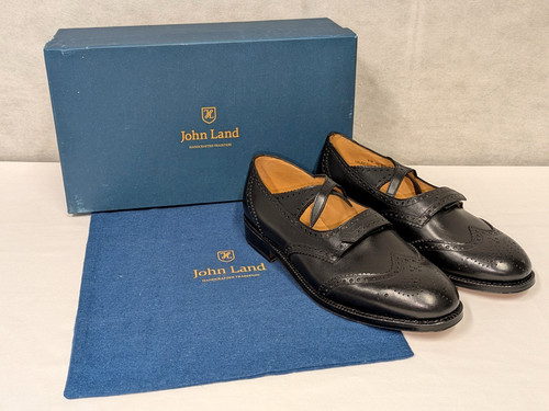 John land black leather - leather, piper