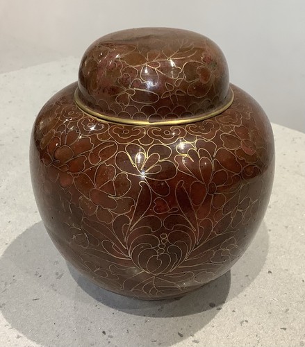Vintage cloisonné floral - vintage,