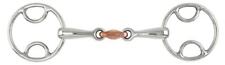 Shires Bevel Bit Copper Lozenge Snaffle  | Horse Bit  |Stainless Steel | 5 Sizes
