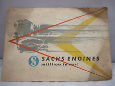 Sachs Engines - Folding Illustrated Leaflet - Motorcycles