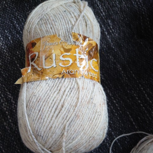 Rustic aran tweed yarn 400g - aran,