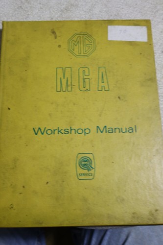 Workshop manual mga 1600 - mg, &
