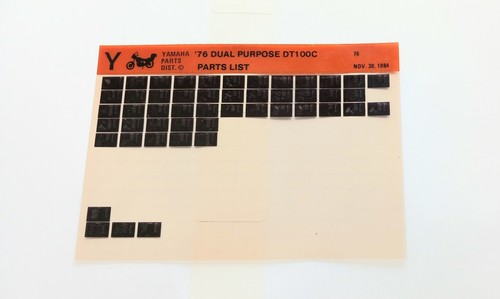 Yamaha enduro 100 parts - dt,