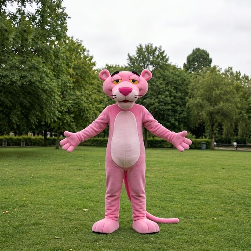 Pink panther mascot - costume, |