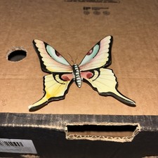 ceramic butterfly wall plaque