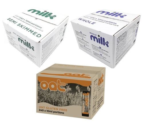 240 10ml uht milk portions - x,
