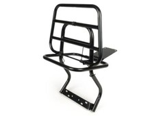 Rear rack vespa black luggage - black,