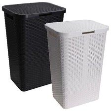 60l large plastic rattan - plastic, style