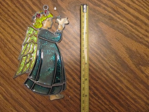 Green angel suncatcher - green, sun