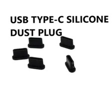 5x Black iPhone 17 16 15 USB Type-C Charging Dock Port Anti Dust Cover Plug iPad