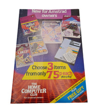 Amstrad Owners Home Computer Club Leaflet Promo Sheet Vintage Computing 1980s