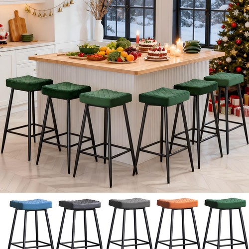 Bar stools set velvet pu - stools, of