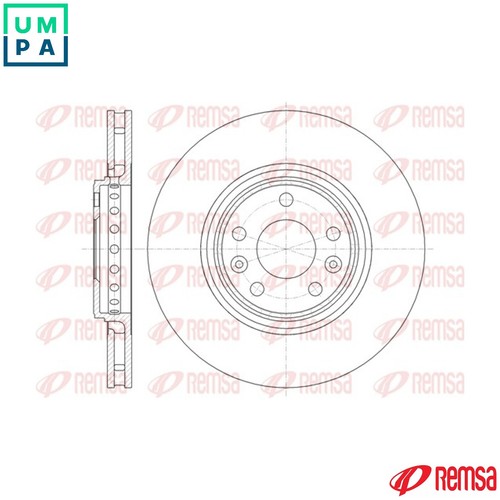 Brake disc 61345 for - 2x,