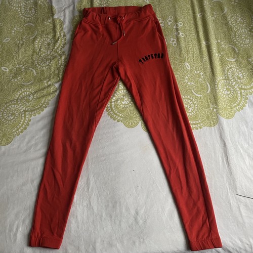 Red trapstar track bottoms - trapstar,