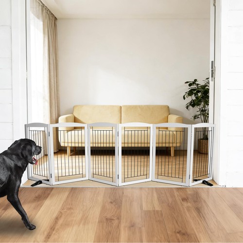 Sfjc dog fence white panels - fence,