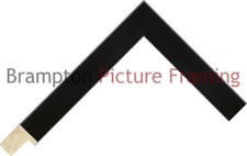 20mm Wide Black Flat Wood