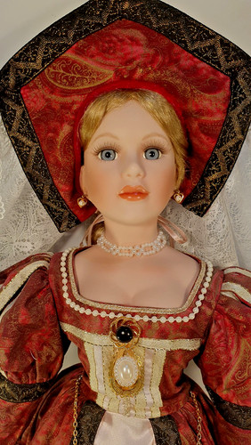 Porcelain doll catherine - porcelain, of