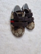 Genuine Baby Infant Gucci Crib Shoes Eu 17 Vgc
