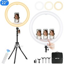22" LED Ring Light Stand Video