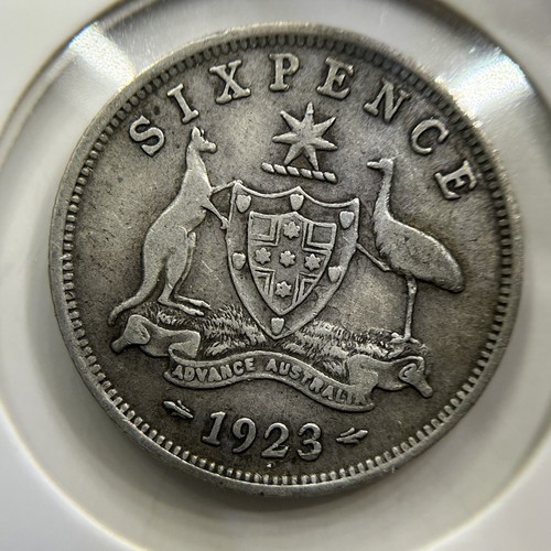 1923 sixpence coin - 1923,