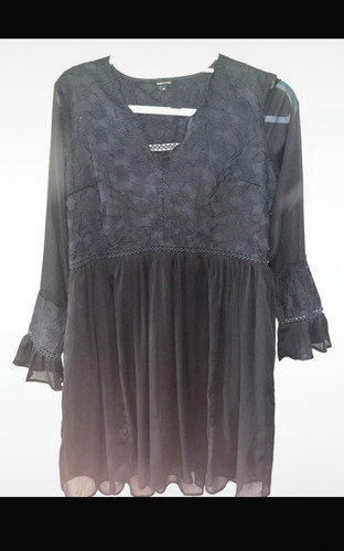 River island black lace neck - river,