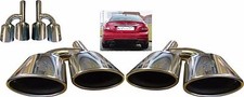 Quad Oval Chrome Exhaust Pipe