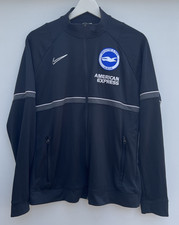 Brighton Football Training Jacket Nike Black Full Zip Top Womens Large L