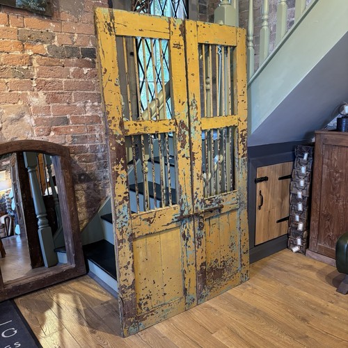 Pair vintage wooden door - pair,