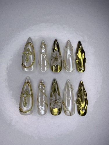 Handmade gel press nails - handmade,