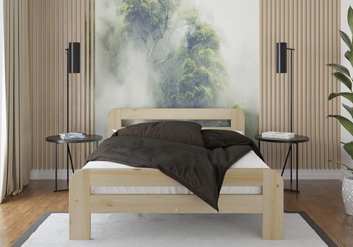 Solid wood bed frame - solid,