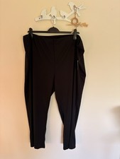 Damart black wide leg trousers