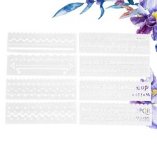 8 PCS Lace Ruler Template