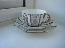Vintage Hand-painted Wedgwood Trio signed by artist early 1900s