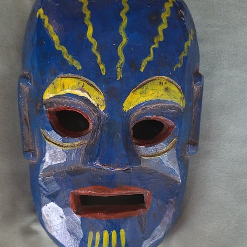 Hand painted tribal wooden - hand,