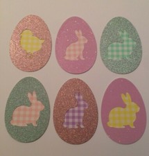Large easter egg topper tags - egg,