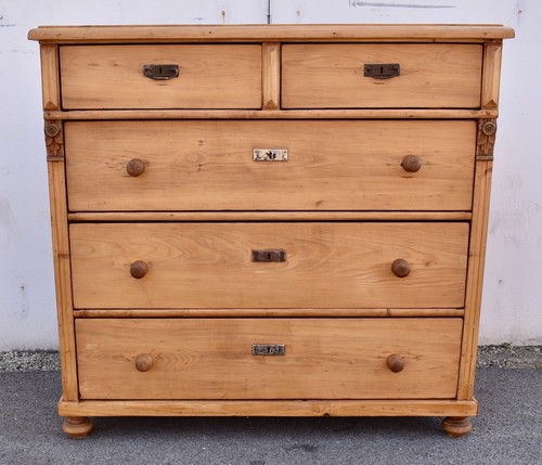 Antique pine chest - pine,