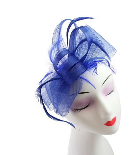 Fascinator with flower feather - fascinator,