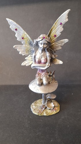 Small fairy ornament - fairy, pewter